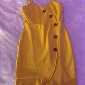XS Charlotte Russe Yellow Dress